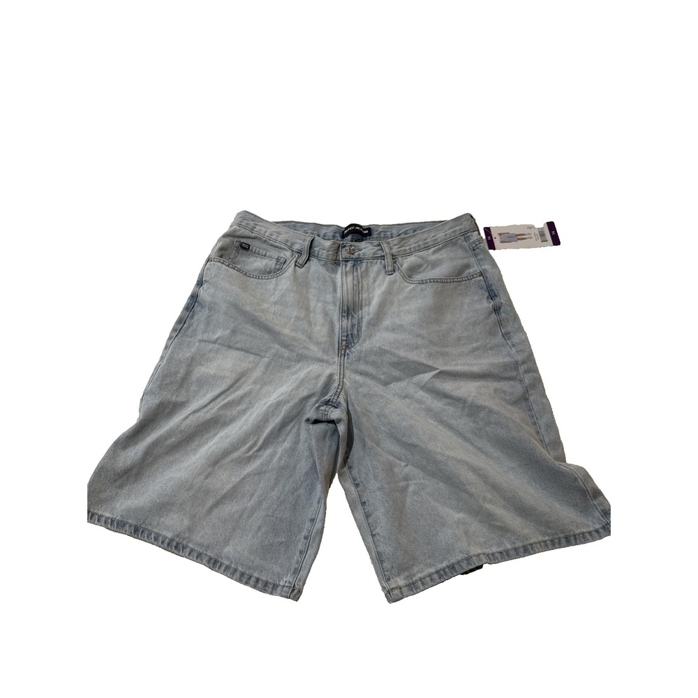 DKNY Light Blue Wash Jean Denim 10.5" Inseam Shorts Sz 14 NWT Womens 0018
